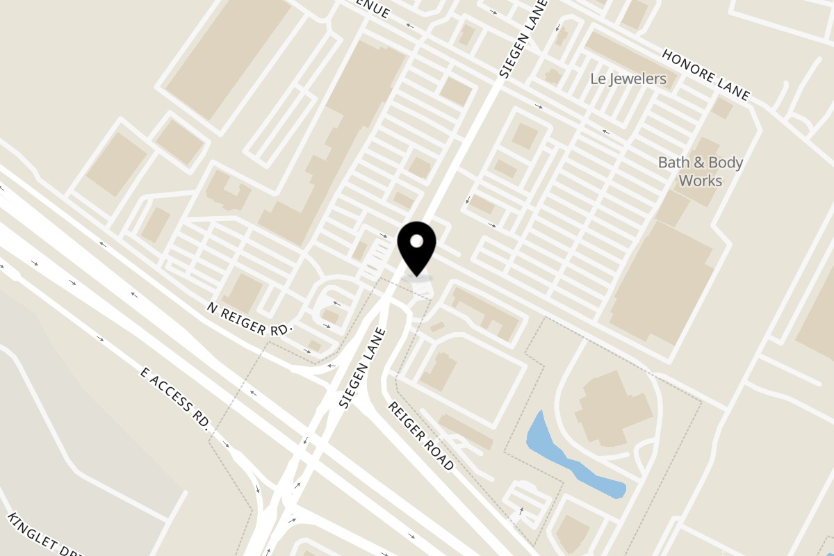 Map showing the location of Loaded City on 7133 Siegen Ln in Baton Rouge